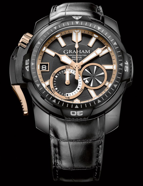 GRAHAM Chronofighter PRODIVE Black And GOLD-1